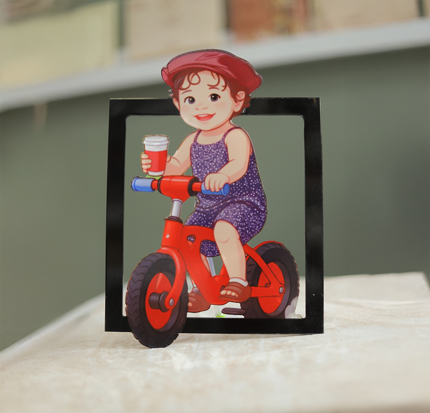 Wall Photo With Cutout Look